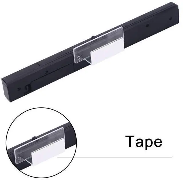 Alt view image 4 of 7 - BONAEVER Wii Wireless Sensor Bar, for Wii Sensor Bar Replacement Compatible with Nintendo Wii/Wii U Console with Stable Stand, Black