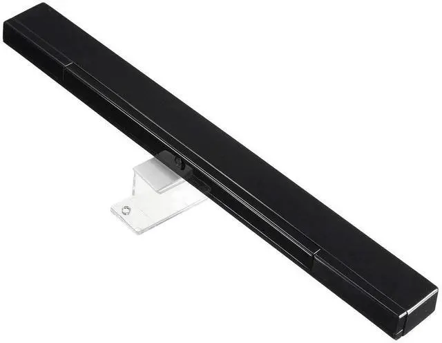 Alt view image 7 of 7 - BONAEVER Wii Wireless Sensor Bar, for Wii Sensor Bar Replacement Compatible with Nintendo Wii/Wii U Console with Stable Stand, Black
