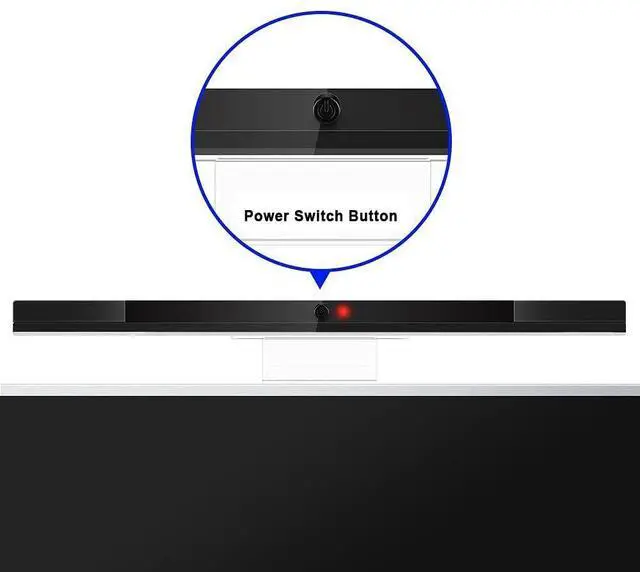 Alt view image 3 of 6 - BONAEVER Wii Wireless Sensor Bar, for Wii Sensor Bar Replacement Compatible with Nintendo Wii/Wii U Console with Stable Stand, Black Silver