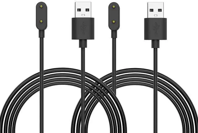 Main image of BONAEVER 2 Packs Charger for Huawei Watch Fit 3/Fit 2/Fit/Fit Mini/Fit New/Huawei Band 9/8/7/6/6 Pro/Honor Band 9/7/6, Magnetic Charger Dock with 100 cm USB Charging Cable Cord, Black