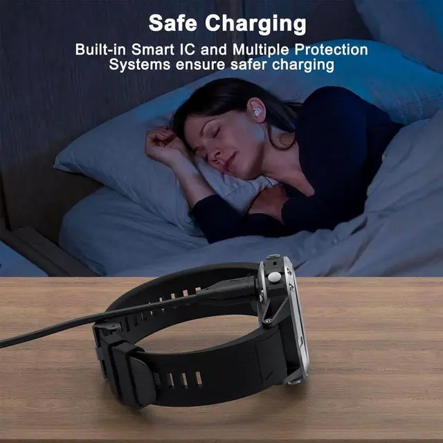 Alt view image 3 of 7 - BONAEVER 2 Packs USB C Charger Compatible with Garmin Watch Charger, Charging Cable for Garmin Watch Fenix 8 7 7S 7X 6 6S 6X 5 5S Plus, Forerunner 245 945,Instinct,Vivoactive 4 4S 3,Venu,3.3FT/1M