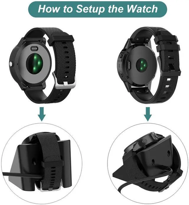 Alt view image 7 of 7 - BONAEVER Charger Cable for Garmin Watch Fenix 8 7X 7S 7 6 5, Forerunner 965 955 945 935 745 265 255 245 165 55 45, Approach S10 S12 S40 S42 S60 S62 S70 Instinct Venu 2 3 Vivoactive 3 4 5 Charging Dock