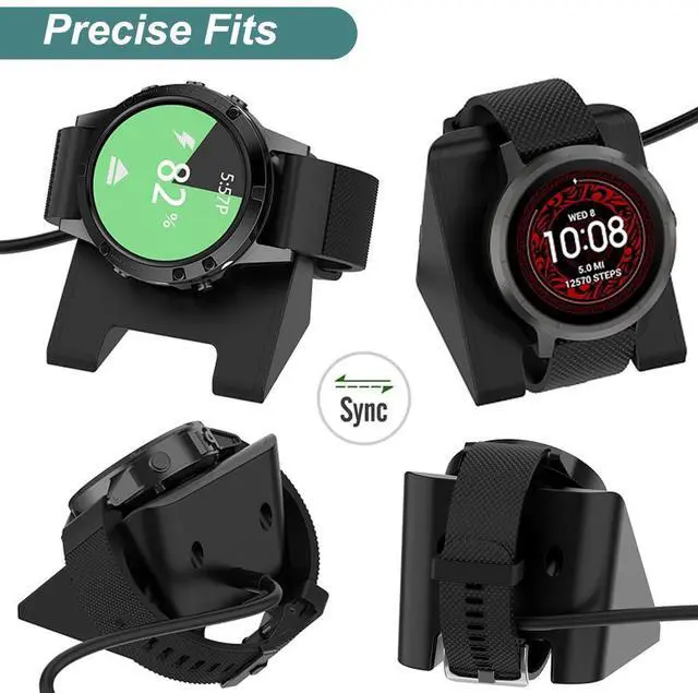 Alt view image 5 of 7 - BONAEVER Charger Cable for Garmin Watch Fenix 8 7X 7S 7 6 5, Forerunner 965 955 945 935 745 265 255 245 165 55 45, Approach S10 S12 S40 S42 S60 S62 S70 Instinct Venu 2 3 Vivoactive 3 4 5 Charging Dock