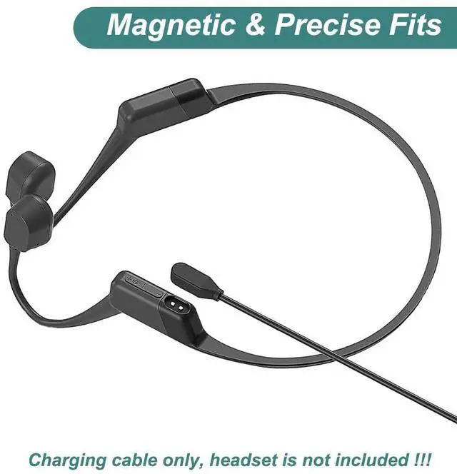 Alt view image 2 of 6 - BONAEVER Charging Cable for AfterShokz Aeropex AS800, Shokz OpenRun, OpenRun Mini, OpenRun Pro, OpenComm Replacement Shokz Headphone Charger [2Pack, 3.3ft/1m]