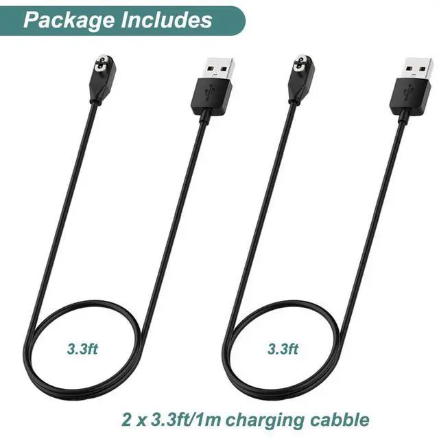 Alt view image 5 of 6 - BONAEVER Charging Cable for AfterShokz Aeropex AS800, Shokz OpenRun, OpenRun Mini, OpenRun Pro, OpenComm Replacement Shokz Headphone Charger [2Pack, 3.3ft/1m]