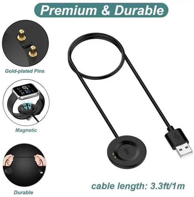 Alt view image 2 of 7 - BONAEVER Charger for iTouch Air 3/4/SE, Sport 3, Explorer 3, Replacement USB Chariging Cable Cord for iTouch Air 3 4 SE & Sport 3 & Explorer 3 Wearables Smartwatch