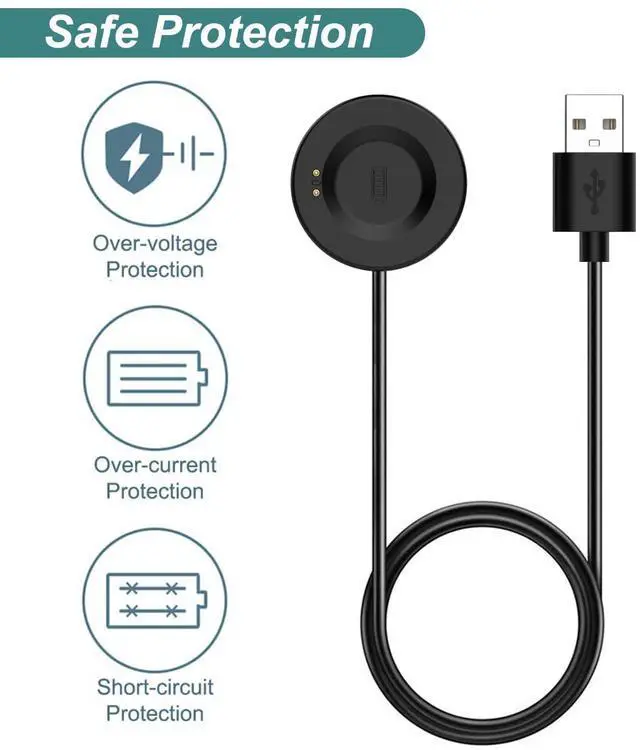 Alt view image 6 of 7 - BONAEVER Charger for iTouch Air 3/4/SE, Sport 3, Explorer 3, Replacement USB Chariging Cable Cord for iTouch Air 3 4 SE & Sport 3 & Explorer 3 Wearables Smartwatch
