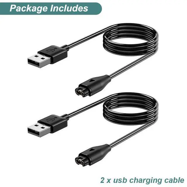 Alt view image 6 of 6 - BONAEVER 2 Packs Charger for Garmin Venu/Venu Sq/Venu 2/Venu 2 Plus/Venu 2S/Venu Sq 2/Venu 3/Venu 3S, Replacement Charging Cable Cord
