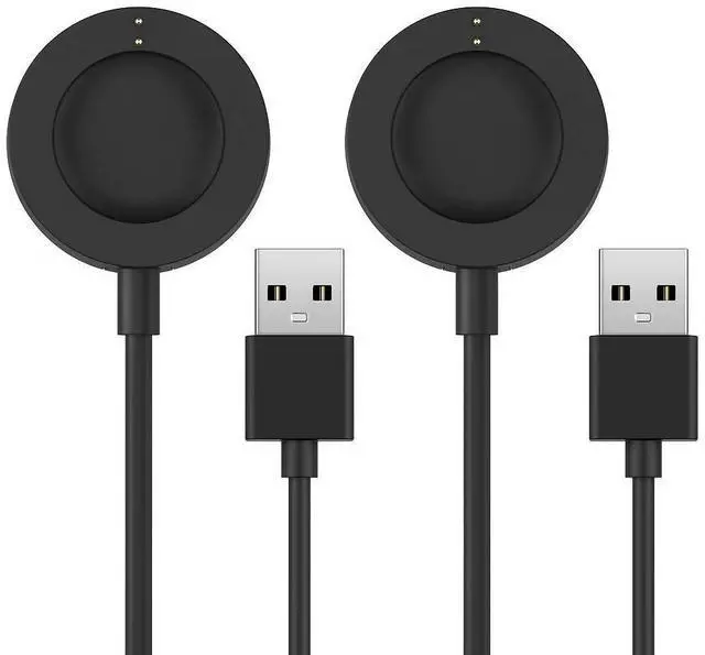 Main image of BONAEVER [2-Pack] Charger Compatible with Fossil Gen 4 5 5E 6, Emporio Armani, Skagen falster 2, Misfit Vapor 2, Diesel Guard 2.5, Michael Kors Runway - 3.3ft 100cm Smartwatch USB Charging Cable