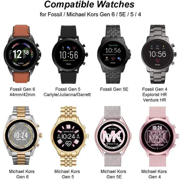 Alt view image 3 of 6 - BONAEVER Charger for Fossil Gen 6 / Gen 5 / Gen 4 / Sport, for Michael Kors Gen 6 / Gen 5E / Gen 5 / Gen 4 Smartwatch Magnetic Charging Cable