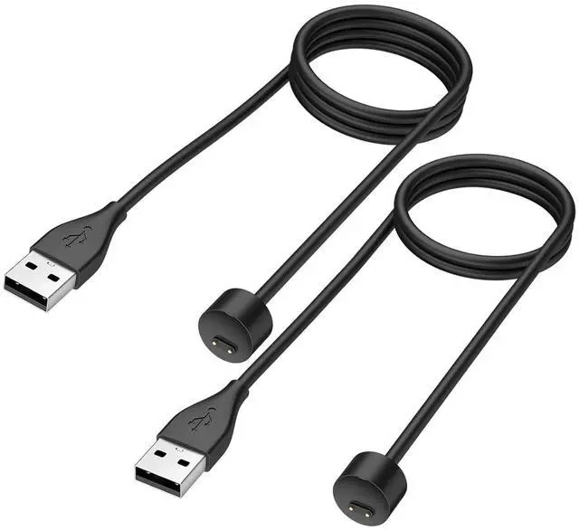 Main image of BONAEVER Charger Cable for Xiaomi Mi Band 5/6/7 Smart Watch and Amazfit Band 5 Fitness Tracker, Replacement USB Magnetic Charging Cable Cord (2 Packs - 3.3 ft/1.6ft)