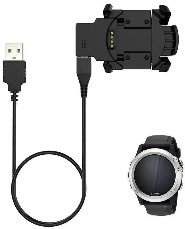 Alt view image 4 of 5 - BONAEVER Charger for Fenix 3/Fenix 3 HR/Quatix 3/ Tactix Bravo/ D2 Bravo, Replacement Charging Cable Cord for Garmin Fenix 3 Heart Rate Smart Watch [3.3ft/1m]