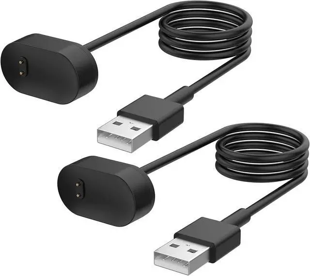 Main image of BONAEVER Charger for Fitbit Inspire HR & Ace 2, Replacement USB Charging Cable Cord for Inspire Smart Wristband ( 2PACK, 3.3ft/100cm)