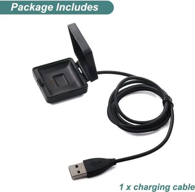 Alt view image 7 of 7 - BONAEVER Charger for Fitbit Blaze, Replacement Charging Cable Dock Adapter USB Cord for Fitbit Blaze Smart Fitness Watch [3.3ft/1m]