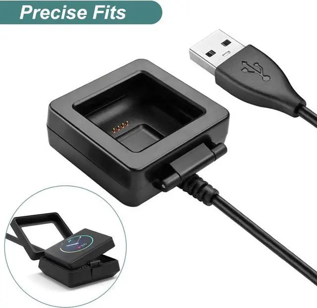Alt view image 5 of 7 - BONAEVER Charger for Fitbit Blaze, Replacement Charging Cable Dock Adapter USB Cord for Fitbit Blaze Smart Fitness Watch [3.3ft/1m]