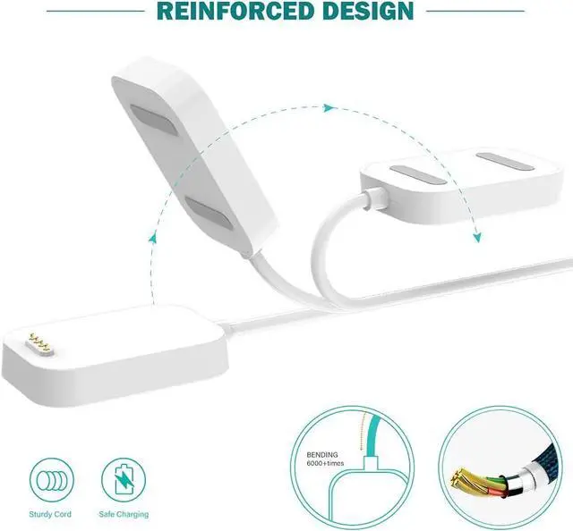 Alt view image 5 of 7 - BONAEVER Compatible with Verizon Gizmo Watch 3 2 1 Charger, Replacement Charging Cable Magnetic Dock Cradle Accessories for Gizmo Watch Kids Smartwatch