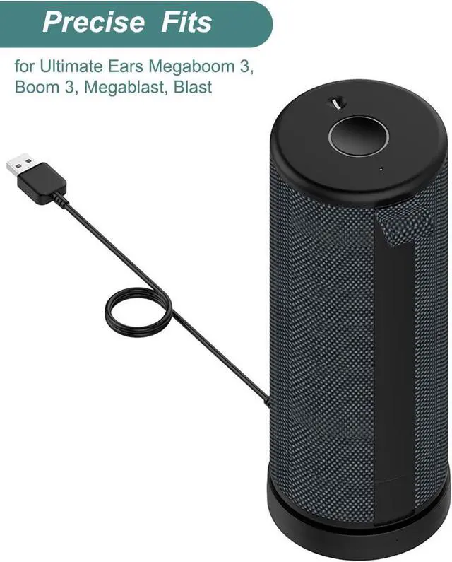 Alt view image 4 of 7 - BONAEVER Charger for Ultimate Ears Boom 3/Megaboom 3/Blast/Megablast, Replament Charging Dock Station with USB Port for Ultimate Ears Speaker