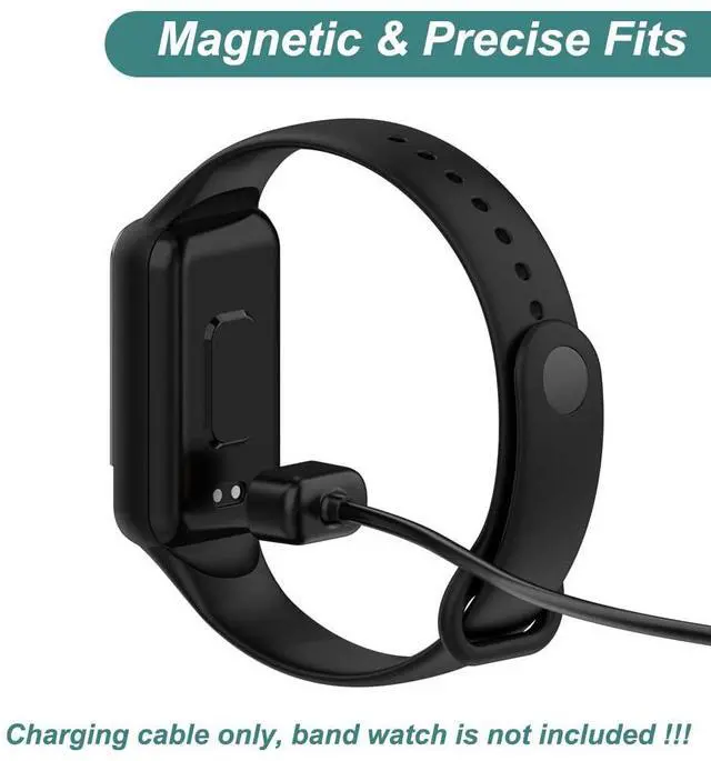 Alt view image 2 of 7 - BONAEVER Charger for Amazfit Band 7, Replacement USB Magnetic Charging Cable Cord Accessories for Amazfit Band 7 Fitness Tracker [2Pack - 3.3ft/1m]