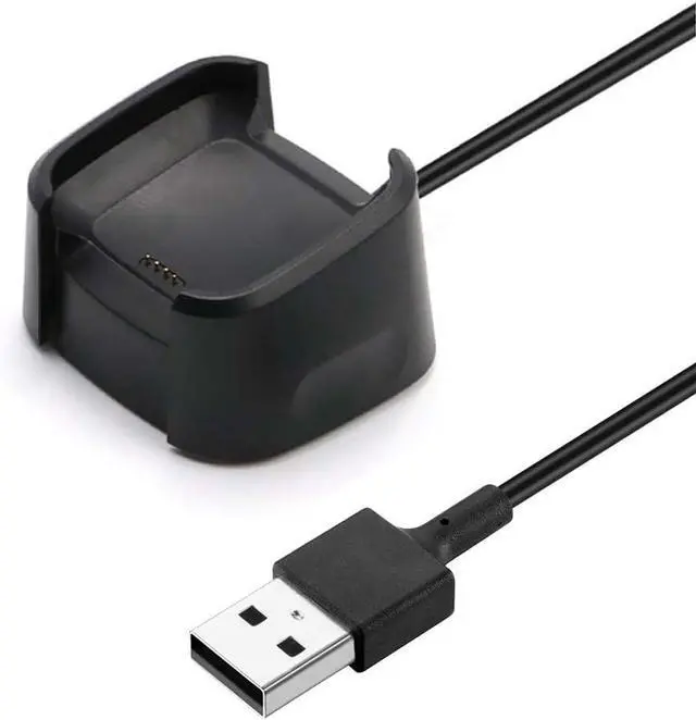Main image of BONAEVER Charger for Fitbit Versa, Replacement Charging Dock Cable with 3.3ft USB Cord for Fitbit Versa Smart Watch