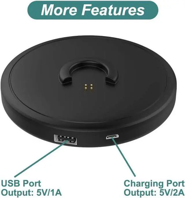 Alt view image 2 of 7 - BONAEVER Charging Cradle for Bose Soundlink Revolve/Revolve+ (Series ii), Charger Cradle Dock with USB Cable for Bose Revolve Portable Speaker