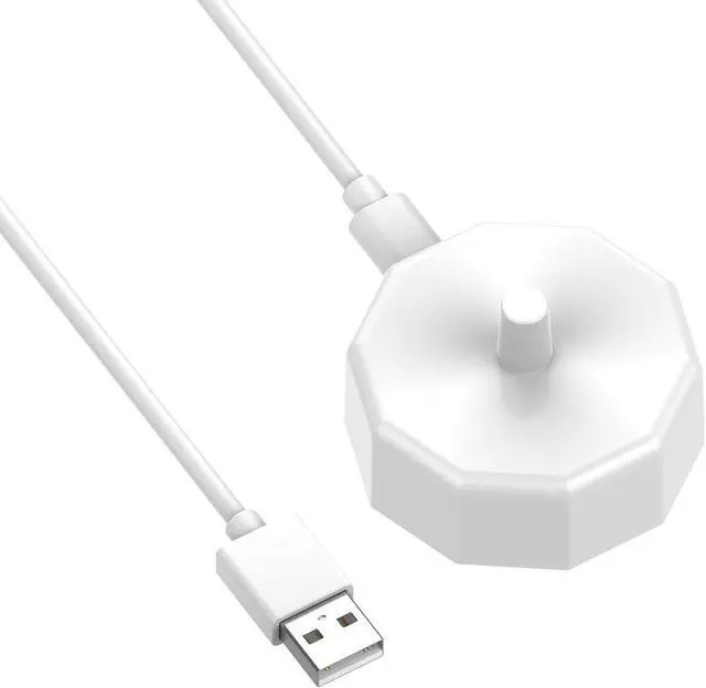 Main image of BONAEVER Charger for Braun Oral-B Electric Toothbrushes, Portable Charging Base Power Cable Cord for Oral-B Toothbrushes, Type 3757 - White
