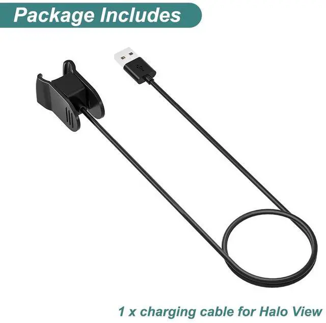 Alt view image 6 of 6 - BONAEVER Charger for Amazon Halo View, Replacement Charging Cable Clip Cord for Amazon Halo View Fitness Tracker [3.3ft/1m]