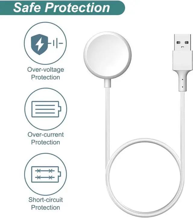 Alt view image 3 of 6 - BONAEVER Charger for Google Pixel Watch, Repalcement USB-A Charging Cable with 3.3ft Cord for Google Pixel Watch Gen 1st