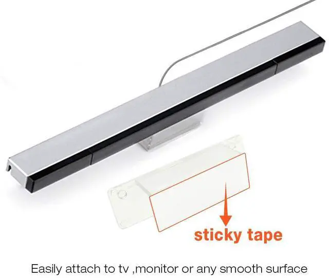 Alt view image 4 of 7 - BONAEVER for USB Wii Sensor Bar, Infrared IR Ray Motion Sensor Signal Receiver for Nintendo Wii and Wii U Console USB Port with Stable Stand
