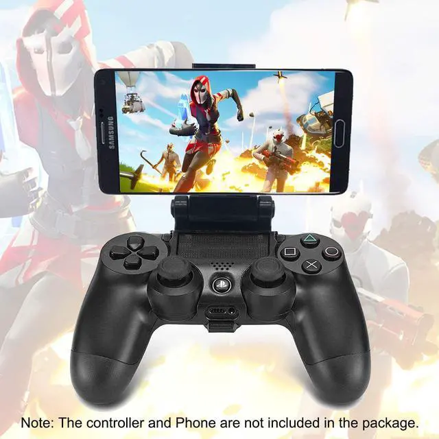 Alt view image 7 of 7 - BONAEVER Phone Clip for PS4 Controller Mobile Gaming Mount Bracket Holder Adjustable Stand Clamp Compatible with iPhone/iOS, Android, for Playstation4 Remote Play