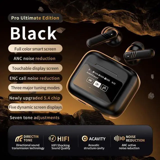 Alt view image 6 of 7 - BONAEVER Wireless Earbuds ANC ENC Bluetooth Earbud & in-Ear Headphones Deep Bass Clear Call, Waterproof Ear Buds Wireless Earphones Compatible with Samsung TV Phone Android