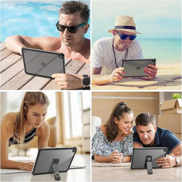 Alt view image 7 of 7 - BONAEVER Waterproof Case for iPad (A16) 11th Generation Case & iPad 10th Generation 10.9 inch Case, [Built-in Screen Protector] [IP68 Waterproof] Full Body Rugged Shockproof Protective Cover