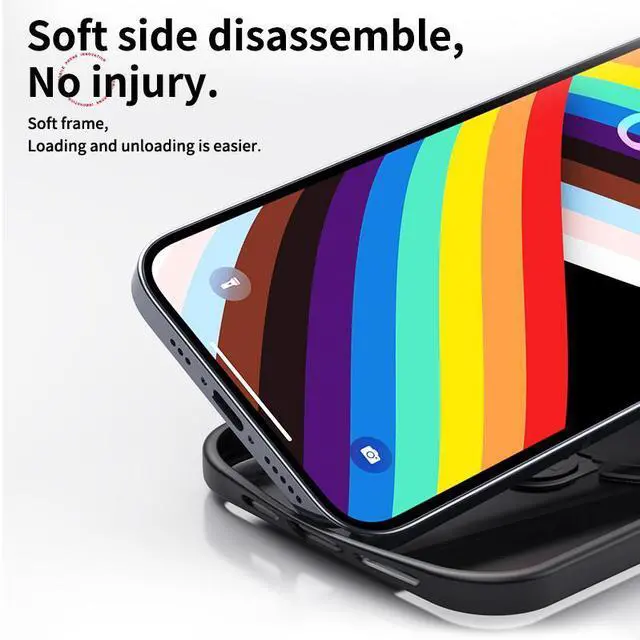 Alt view image 7 of 7 - BONAEVER Strong Magnetic for iPhone 16e Case 2025 with Stand,Fit for MagSafe, 360°Rotatable Ring Designed,Translucent Matte Texture Protective Military Grade Shockproof Cover