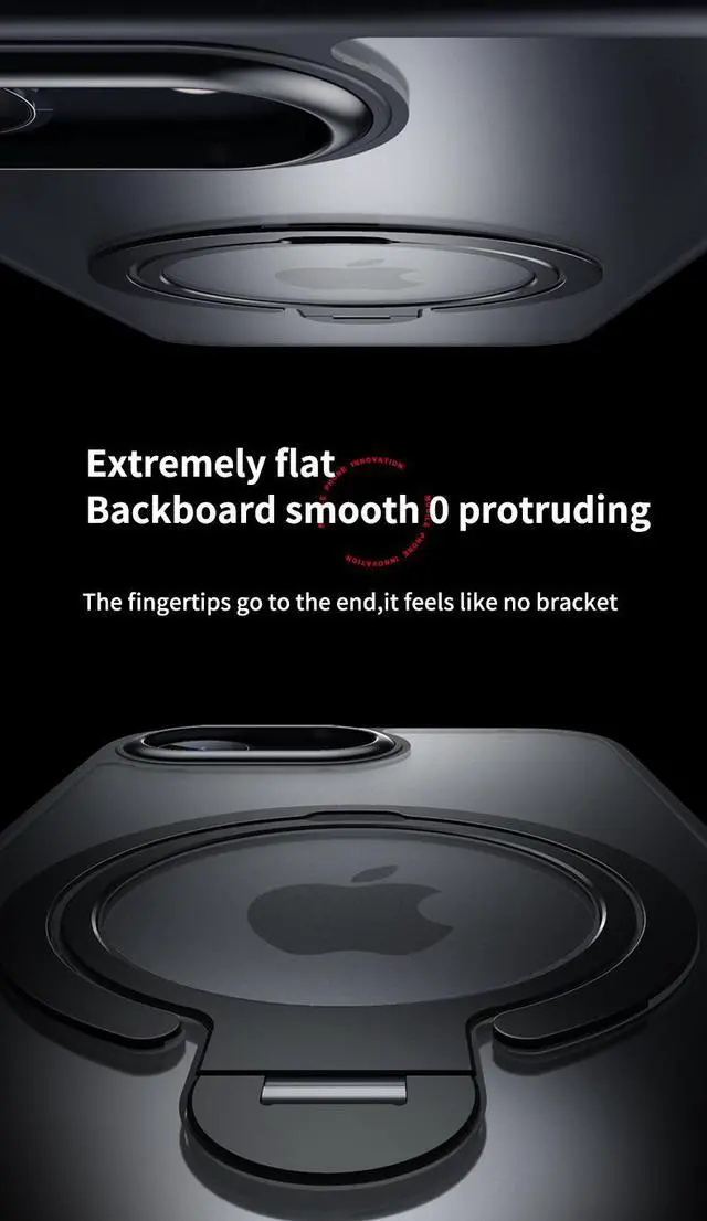 Alt view image 5 of 7 - BONAEVER Strong Magnetic for iPhone 16e Case 2025 with Stand,Fit for MagSafe, 360°Rotatable Ring Designed,Translucent Matte Texture Protective Military Grade Shockproof Cover