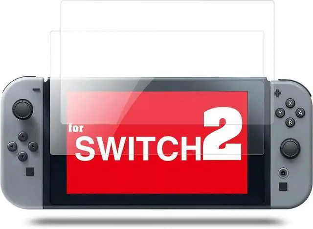 Main image of BONAEVER [2-Pack] Screen Protector Tempered Glass for Nintendo Switch 2 8", Case Friendly Full Screen Transparent HD Clear Anti-Scratch Anti-Fingerprints Screen Protector for New Switch 2 Accessories