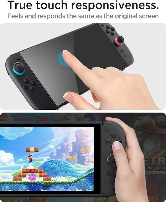 Alt view image 5 of 7 - BONAEVER [2-Pack] Screen Protector Tempered Glass for Nintendo Switch 2 8", Case Friendly Full Screen Transparent HD Clear Anti-Scratch Anti-Fingerprints Screen Protector for New Switch 2 Accessories