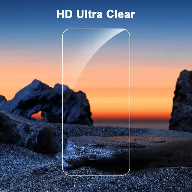 Alt view image 7 of 7 - BONAEVER 3 Pack Screen Protector for iPhone 16 Pro Max with 3 Pack Camera Lens Tempered Glass Protector, 6.9 Inch HD Clear Glass Film 9H Hardness Full Coverage, Scratch Resistent, No Air Bubbles