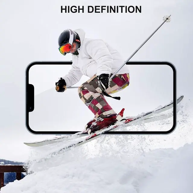Alt view image 5 of 7 - BONAEVER 3 Pack Screen Protector for iPhone 15 Pro Max with 3 Pack Camera Lens Tempered Glass Protector, 6.7 Inch HD Clear 9H Hardness Glass Film Full Coverage, Scratch Resistent, Bubbles Free