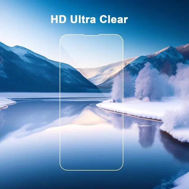 Alt view image 4 of 7 - BONAEVER 3 Pack Screen Protector for iPhone 13 with 3 Pack Camera Lens Tempered Glass Protector, 6.1 Inch HD Clear Tempered Glass Film 9H Hardness Full Coverage, Scratch Resistent, No Air Bubbles