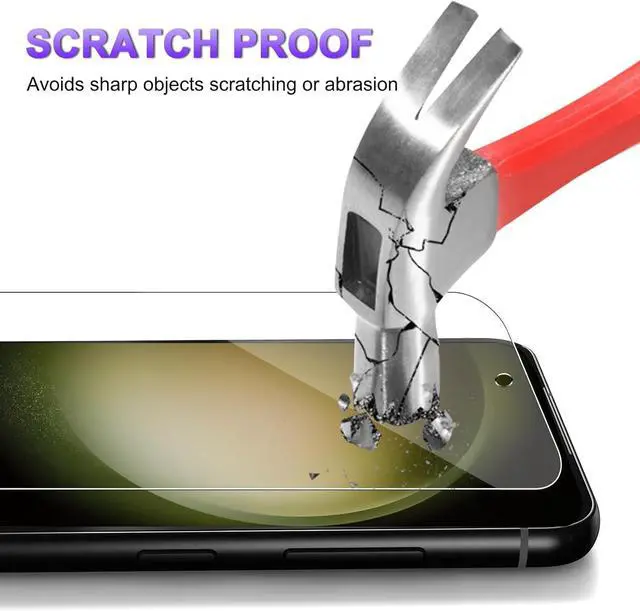 Alt view image 3 of 7 - BONAEVER [3+3 Pack] Glass Screen Protector for Samsung Galaxy S23 Plus with Camera Lens Protector, 3D Curved, 6.6 inch 9H Tempered Glass for Samsung Galaxy S23+ 5G Glass Screen Protector