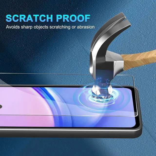 Alt view image 2 of 7 - BONAEVER [3+3 Pack] Glass Screen Protector for Samsung Galaxy A15 with Camera Lens Protector, 3D Curved, 6.5 inch 2024 9H Tempered Glass for Galaxy A15 Glass Screen Protector