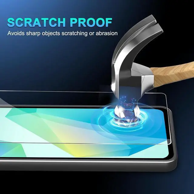 Alt view image 2 of 7 - BONAEVER [3+3 Pack] Glass Screen Protector for Samsung Galaxy A16 with Camera Lens Protector, 3D Curved, 6.6 inch 9H Tempered Glass for Samsung Galaxy A16 Glass Screen Protector