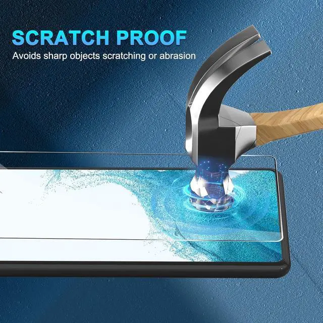 Alt view image 2 of 7 - BONAEVER [3+3 Pack] Glass Screen Protector for Samsung Galaxy S22 with Camera Lens Protector, 3D Curved, 6.1 inch 9H Tempered Glass for Samsung Galaxy S22 5G Glass Screen Protector