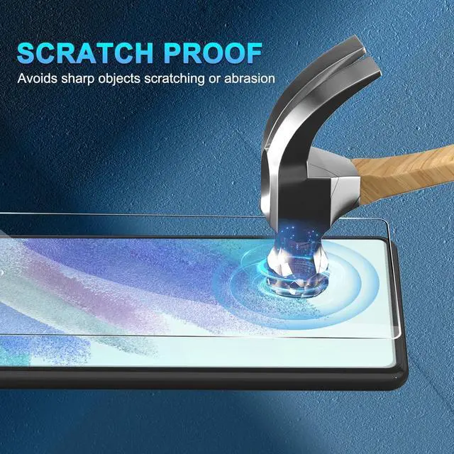 Alt view image 6 of 6 - BONAEVER [3+3 Pack] Glass Screen Protector for Samsung Galaxy S21 FE with Camera Lens Protector, 3D Curved, 6.4 inch 9H Tempered Glass for Samsung Galaxy S21 Fan Edition 5G Glass Screen Protector