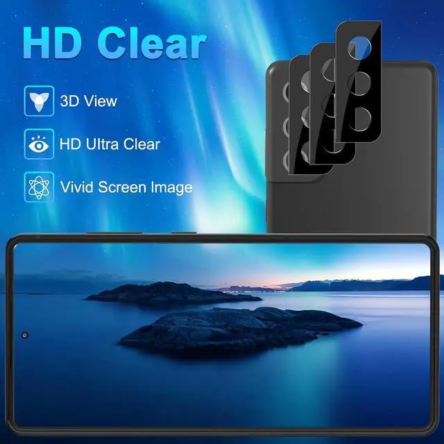 Alt view image 5 of 6 - BONAEVER [3+3 Pack] Glass Screen Protector for Samsung Galaxy S21 FE with Camera Lens Protector, 3D Curved, 6.4 inch 9H Tempered Glass for Samsung Galaxy S21 Fan Edition 5G Glass Screen Protector