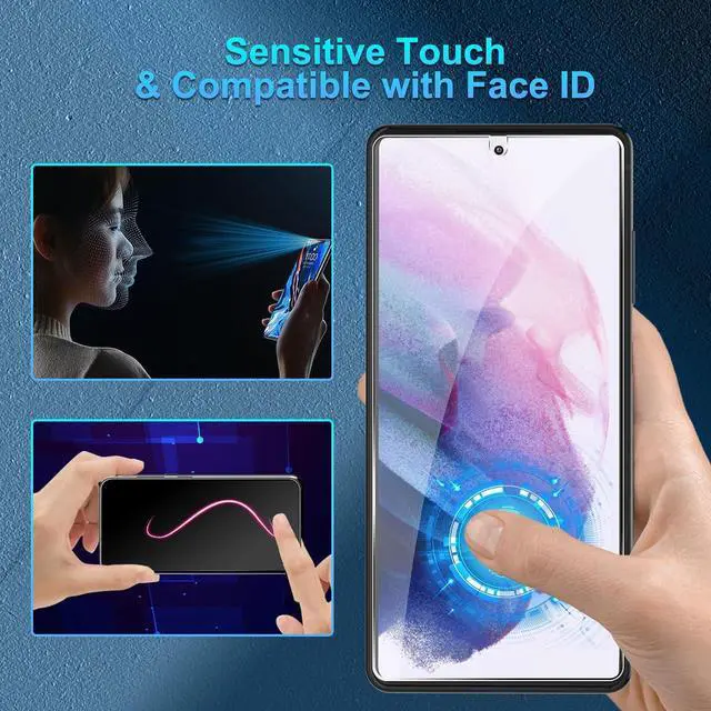 Alt view image 2 of 7 - BONAEVER [3+3 Pack] Glass Screen Protector for Samsung Galaxy S21 with Camera Lens Protector, 3D Curved, 6.2 inch 9H Tempered Glass for Samsung Galaxy S21 5G Glass Screen Protector
