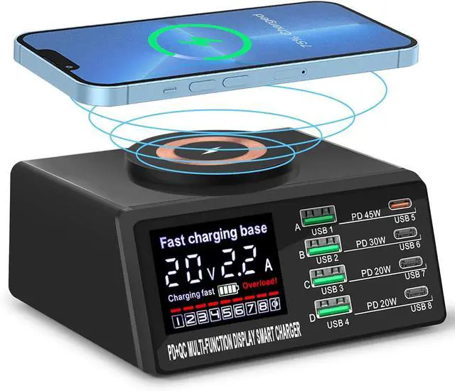 Main image of BONAEVER Multi Charging Station, 110W 8Port Usb Charging Station, Multiple Usb Charger Station, Charging Station for Multiple Devices, Multi Usb Charging Station, Chargers for Multiple Devices