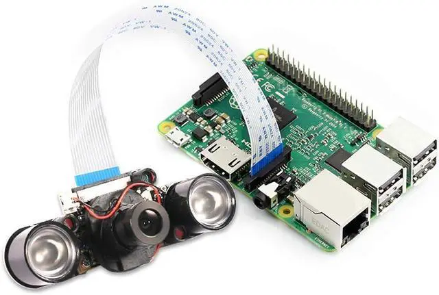 Alt view image 3 of 7 - BONAEVER Raspberry Pi 4 Camera Module Automatic IR-Cut Sensor Day/Night Vision Video Webcam HD 5MP 1080P OV5647 Adjustable Focus with IR Sensor LED Light for Raspberry Pi 3 B+ 4B 2 Model B/B+ / A/A+