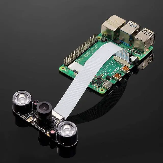 Alt view image 7 of 7 - BONAEVER 2 Sets for Camera Module 5MP OV5647 1080P Video Webcam Sensor Infrared Night Camera Module Compatible with Raspberry Pi B/B+ A+ RPi 4/3/ 2/1/ Zero/Zero with FFC Cable (Adjustable Focus)