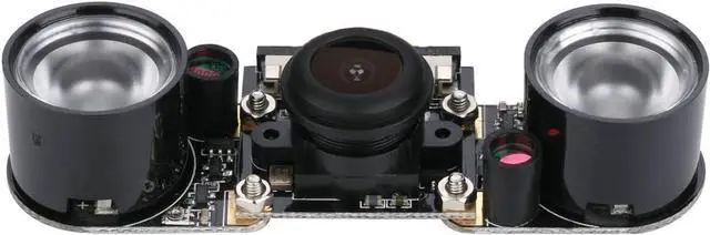 Alt view image 3 of 4 - BONAEVER Raspberry Pi 4 Camera Fisheye Wide Angle 5MP 1080p Night Vision Camera Module for Raspberry Pi 4 Model B Raspberry Pi 3 Model B/B+