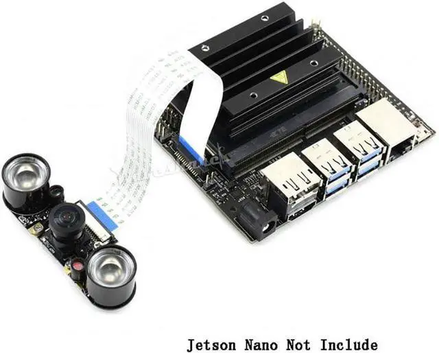 Alt view image 4 of 4 - BONAEVER 8MP IMX219-160IR Camera Compatible with NVIDIA Jetson Nano and Compute Module 3/3+,8 Megapixels Camera Module 160 Degree FOV Infrared Night Vision 3280×2464 Resolution